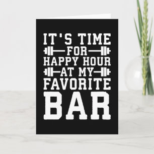 Lycklig-timmen vid min favoritport Pub --inspirati Kort