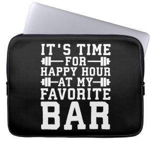 Lycklig-timmen vid min favoritport Pub --inspirati Laptop Fodral