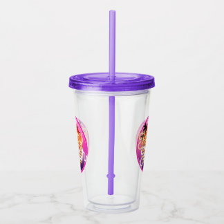 Lycklig-timtumble w Straw Take Away Mugg