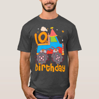 Lycklig tionde tioårsjubileet för barn och flickor t shirt
