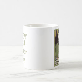 Lycklig tokig Hatterdag (version 2) Kaffemugg