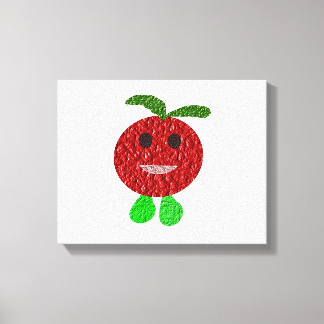 Lycklig Tomato Kanvastryck (Framsida)