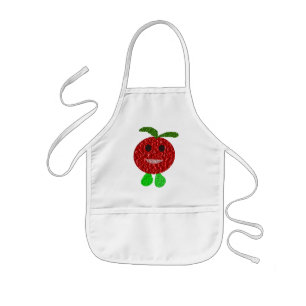 Lycklig Tomato Kids Cooking Apron Barnförkläde