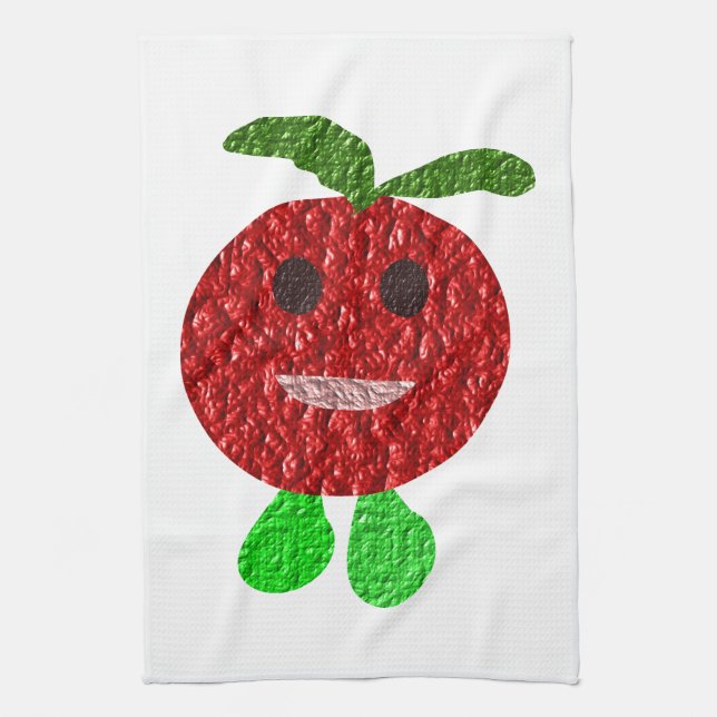 Lycklig Tomato Kitchen Towel Kökshandduk (Vertikal)