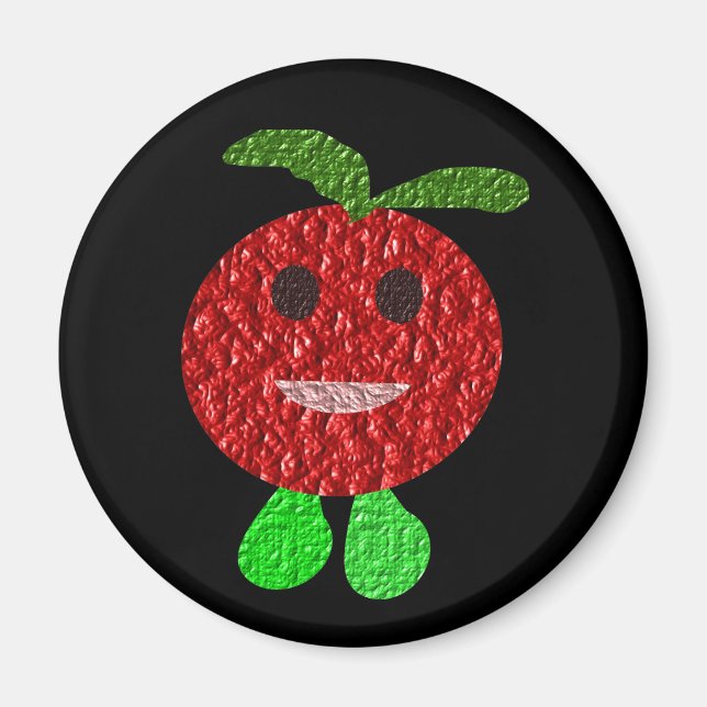 Lycklig Tomato Magnet (Framsidan)