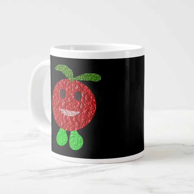 Lycklig Tomato Mugg Jumbo Mugg (Framsida vänster)