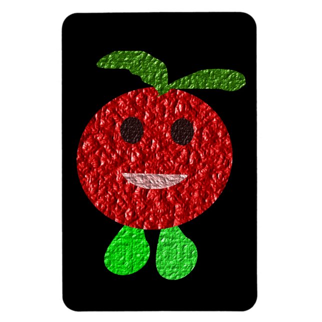 Lycklig Tomato Premium Magnet (Vertikal)