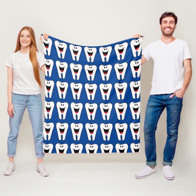 Lycklig Tooth Fleecefilt (På plats)