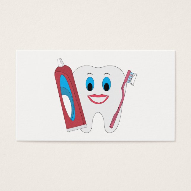 Lycklig Tooth Visitkort (Framsidan)