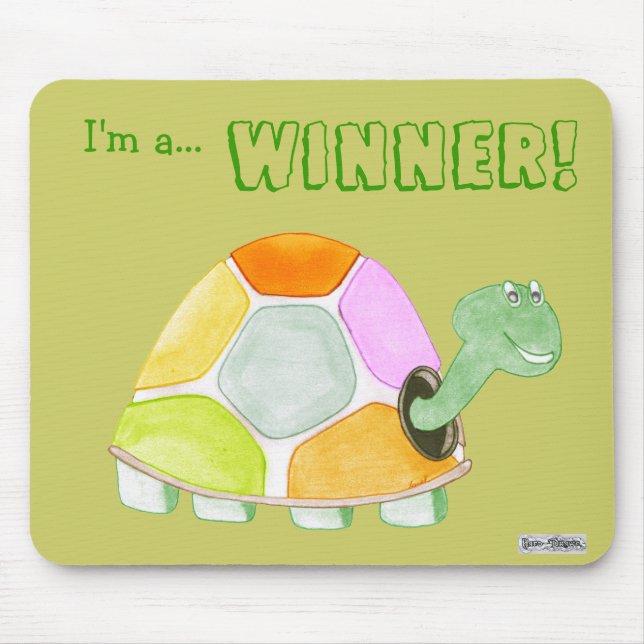 Lycklig Tortoise Mousemat Musmatta (Framsidan)