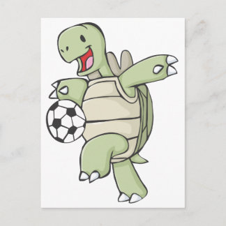 Lycklig Tortoise Spelare Vykort
