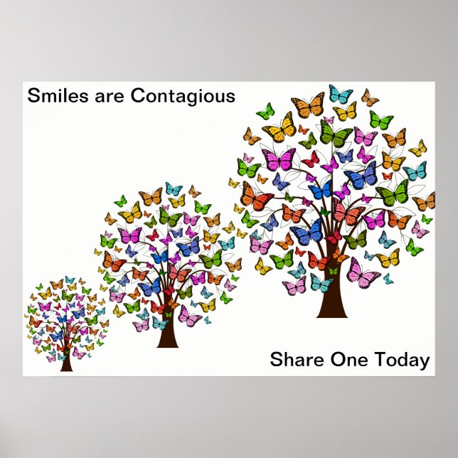 Lycklig Träd Poster (Framsidan)