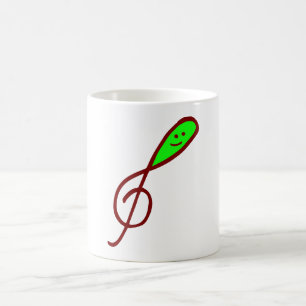 Lycklig Treble Clef Mugg