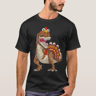 Lycklig Trexgiving Trex Dinosaur Turkey Thanksgivi T Shirt
