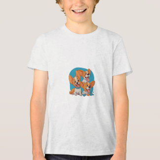 Lycklig trio av lekfull Corgis T Shirt