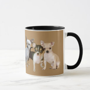 Lycklig Triomugg för Chihuahua Mugg