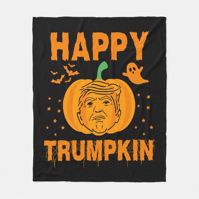 Lycklig Trumpkin gör Halloween Underbart igen Fleecefilt (Framsidan)