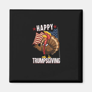 Lycklig Trumpsgiving Lusny Thanksgiving Turkiet Tr Magnet