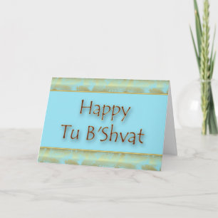 Lycklig Tu B'Shvat Tu bishvat judisk helgdag Helgkort