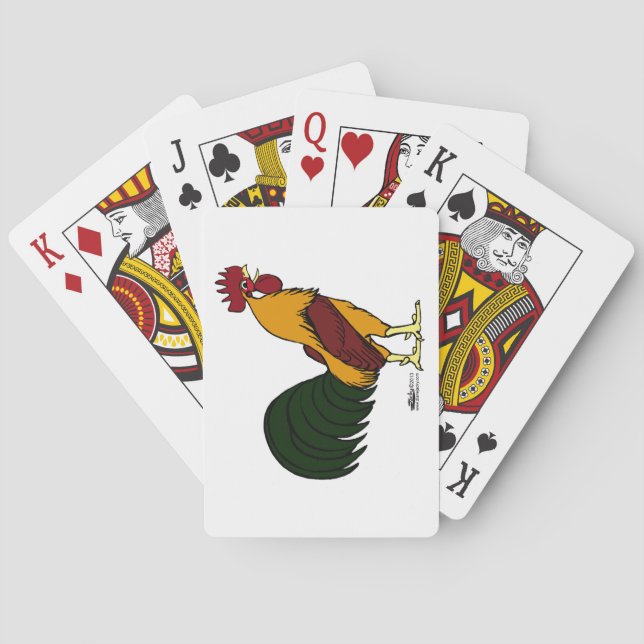 Lycklig Tupp Spel Kort (Baksidan)