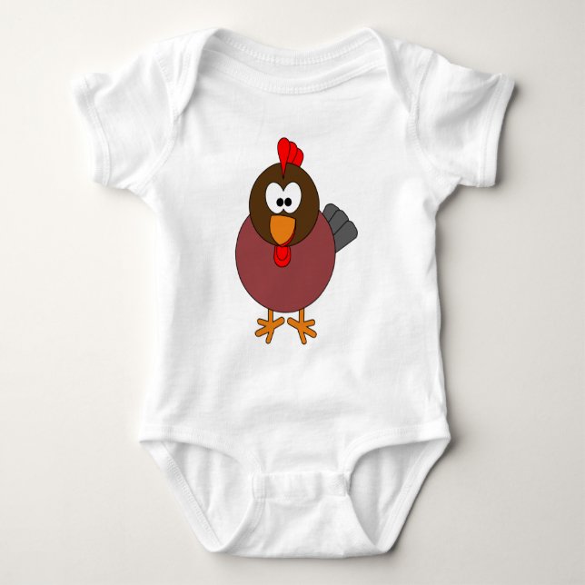 Lycklig tupp tee (Framsida)