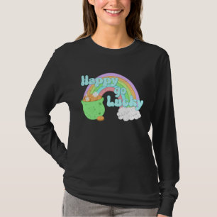 Lycklig tur St Patrick s Day regnbåge för pojkar G T Shirt