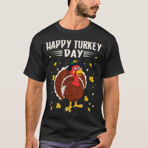 Lycklig Turkiet-dagen Pilgrim Turkiet för Thanksgi T Shirt
