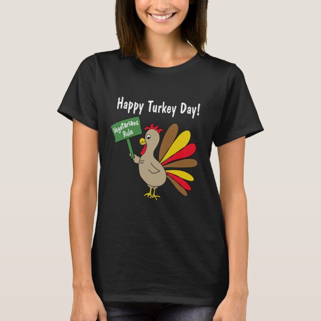 Lycklig Turkiet-dagen T-shirt (Framsida)