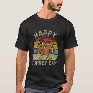 Lycklig Turkiet-dagskvällens Thanksgiving-dag T Shirt
