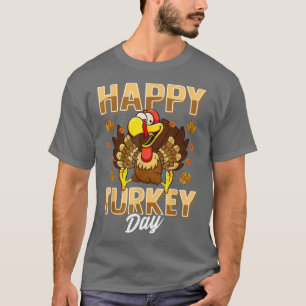 Lycklig Turkietdagen Shirt Thanksgiving Day T-Shir T