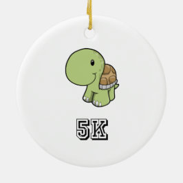 Lycklig Turtle 5K Julgransprydnad Keramik