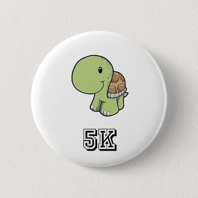 Lycklig Turtle 5K Knapp (Framsida)