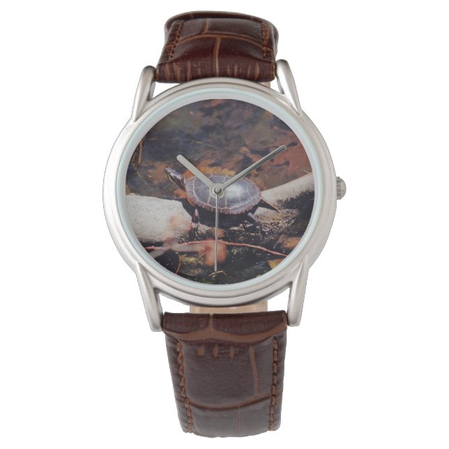 Lycklig Turtle Armbandsur (Framsida)