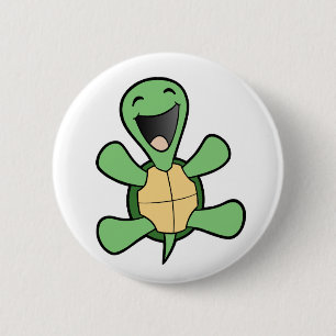 Lycklig Turtle Knapp