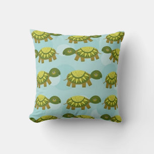 Lycklig Turtle Kudde