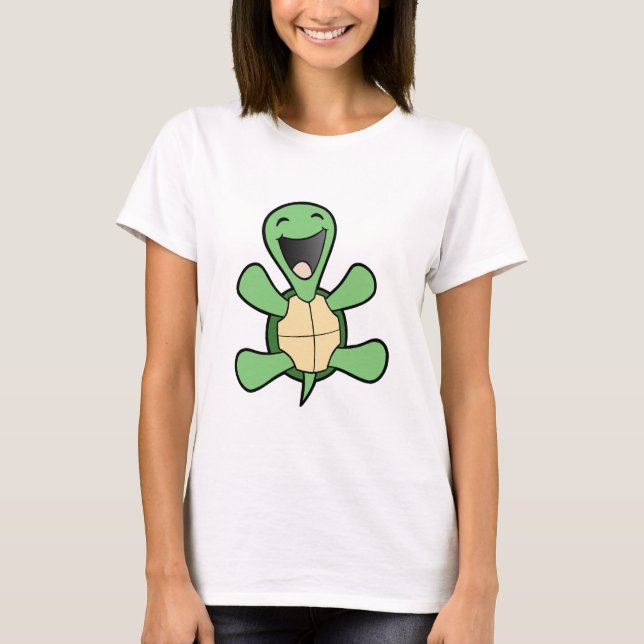 Lycklig Turtle T-shirt (Framsida)