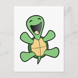 Lycklig Turtle Vykort