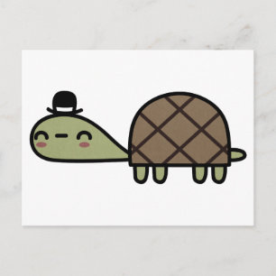 Lycklig Turtle Vykort