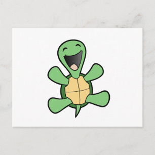 Lycklig Turtle Vykort