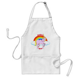 Lycklig Unicorn Apron Förkläde