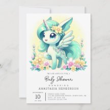 Lycklig Unicorn Baby Shower