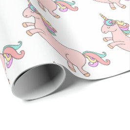 Lycklig Unicorn Horn Rosa Candy Stars Baby Shower Presentpapper