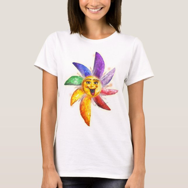 Lycklig universumTshirt Tee (Framsida)