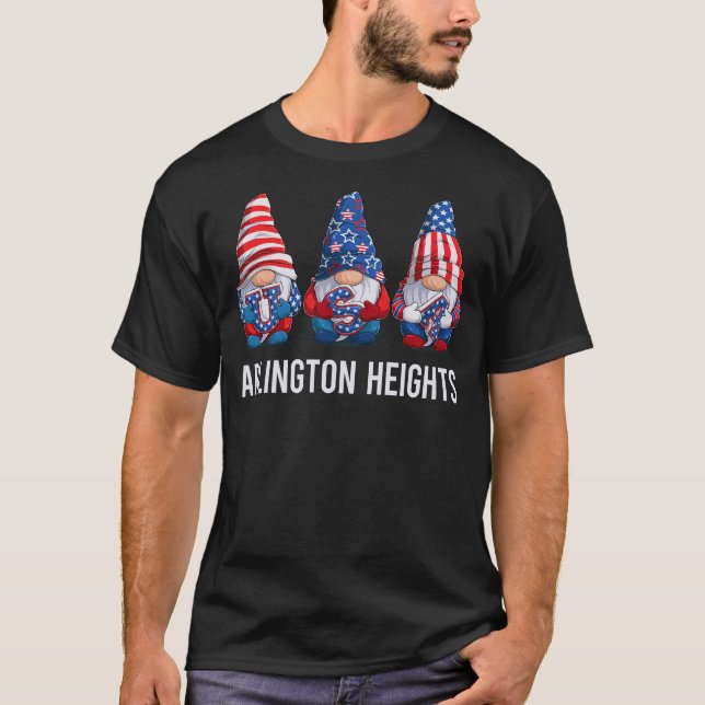 Lycklig USA Arlington Heights T Shirt (Framsida)