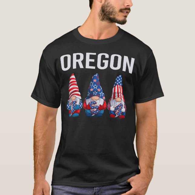 Lycklig USA - Oregon T Shirt (Framsida)