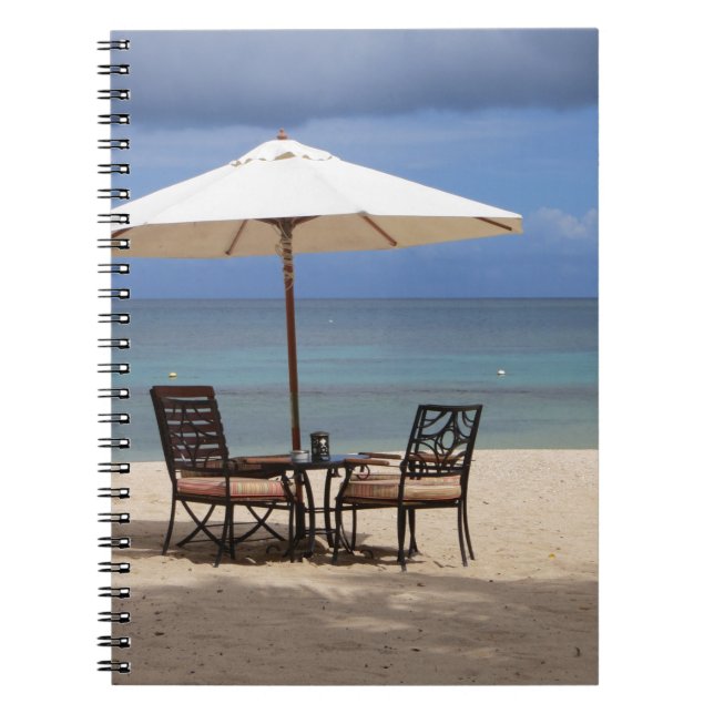 Lycklig ut anteckningsbok med spiral (Framsidan)