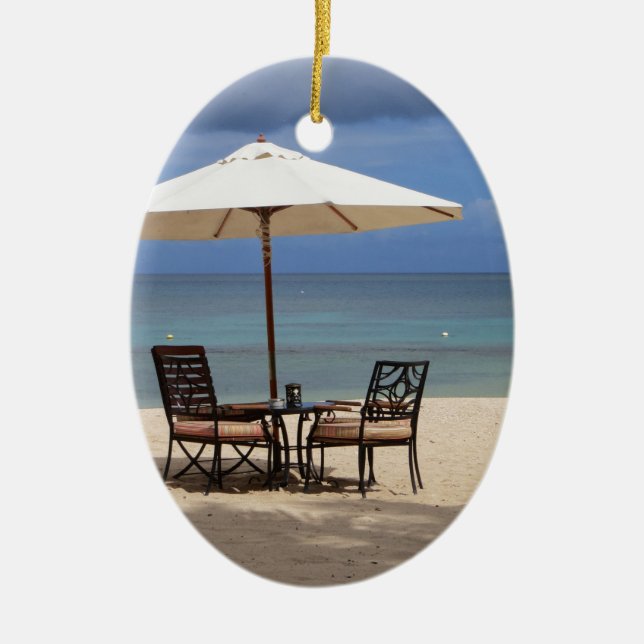 Lycklig ut julgransprydnad keramik (Framsidan)