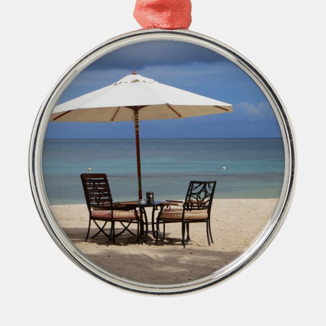 Lycklig ut julgransprydnad metall (Framsidan)