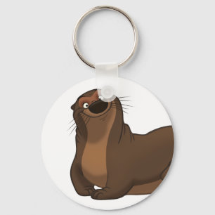 Lycklig utter Keychain Nyckelring