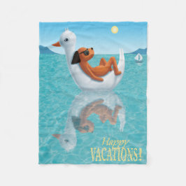Lycklig Vacations! Fleece Blanket
